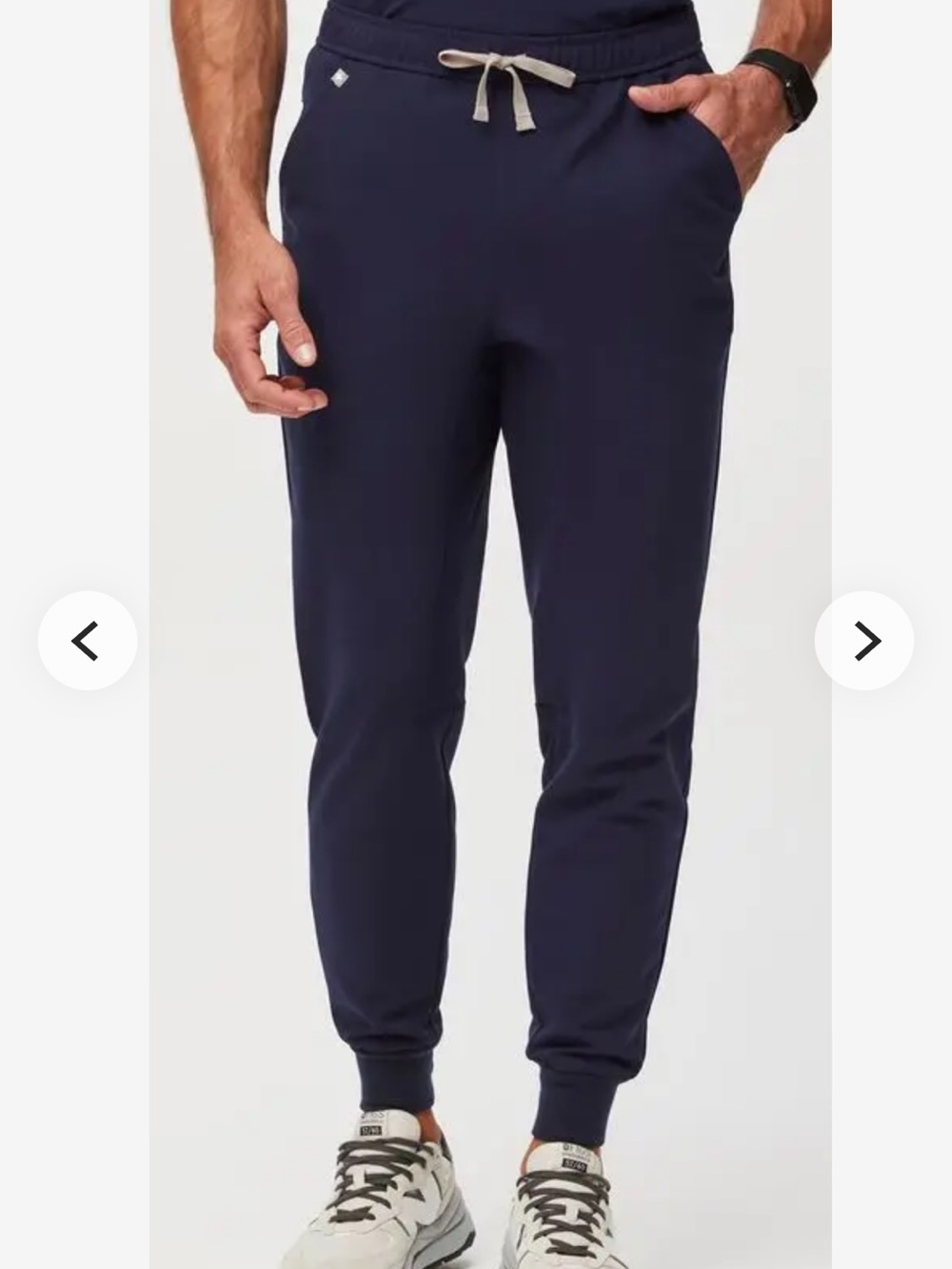 FIGS XL Men's Navy Scrub Jogger Pants with Drawstring